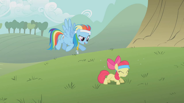 File:Apple Bloom doing pushups S1E12.png