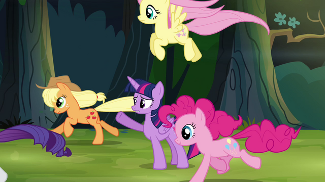 File:Twilight's friends gallop ahead of her S4E04.png