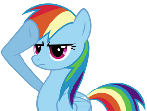 FANMADE Rainbow Dash salute