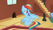 Rainbow Dash points at cutie mark S03E13.png
