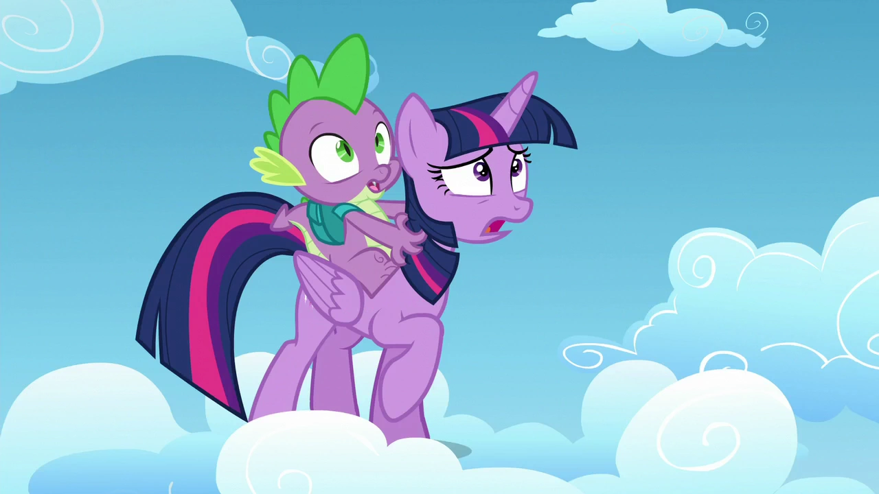Image - Twilight Sparkle and Spike look at Starlight Glimmer S5E26.png