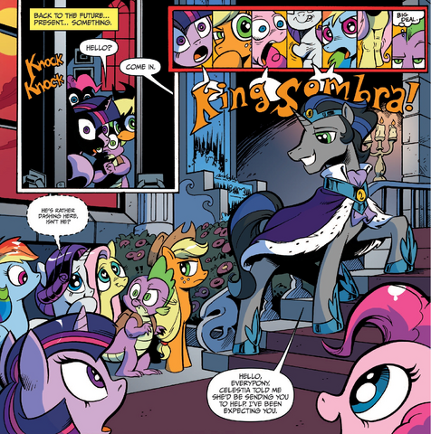 File:Comic issue 18 Mane 6 meet Sombra.png