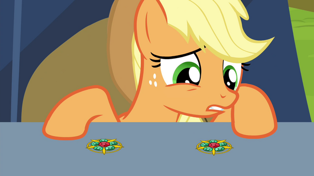 File:Applejack loses track of the vintage brooch S4E22.png