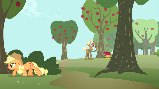 File:Applejack sneaking S4E13.png