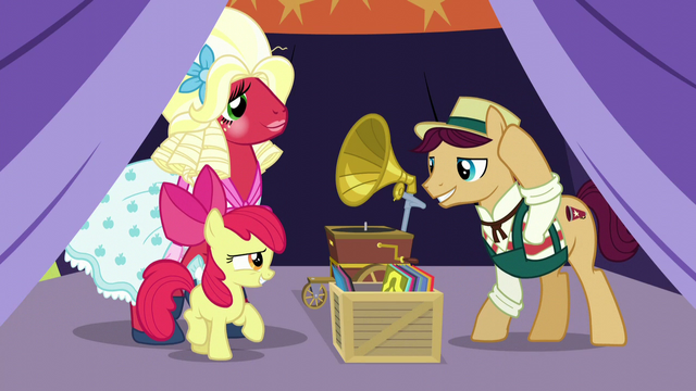 File:Apple Bloom greets booth barker S5E17.png