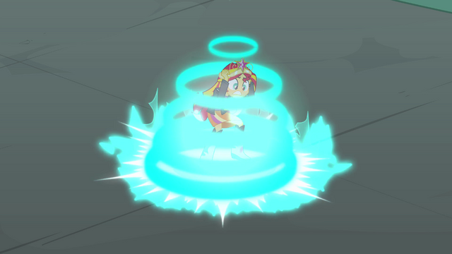 File:Sunset Shimmer in a magic pillar EG.png