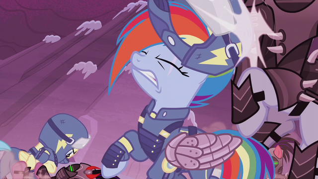 File:Rainbow Dash headbutts Crystal Pony S5E25.png