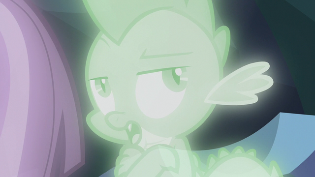 File:Spike "definitely a Twilight fantasy" S7E1.png