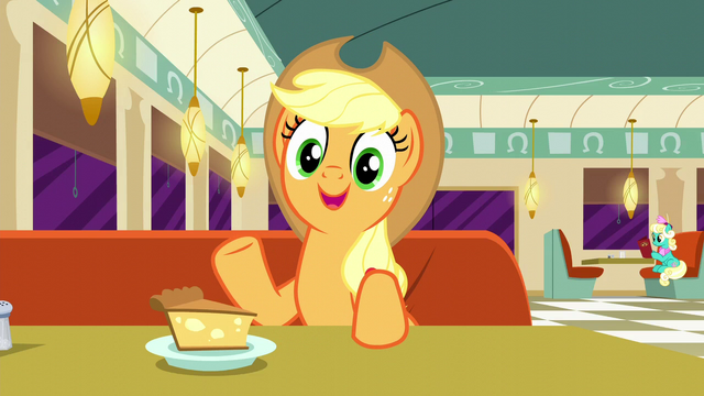 File:Applejack actually likes Plaid Stripes' idea S6E9.png
