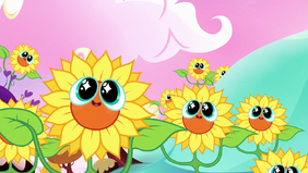 Living sunflowers smiling cutely S5E13