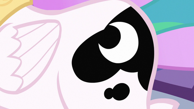 File:Luna's cutie mark appears on Celestia's flank S7E10.png
