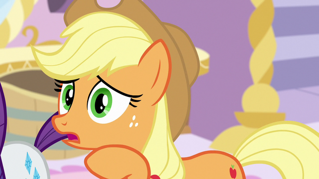 File:Applejack "the form is reminiscent of..." S7E9.png