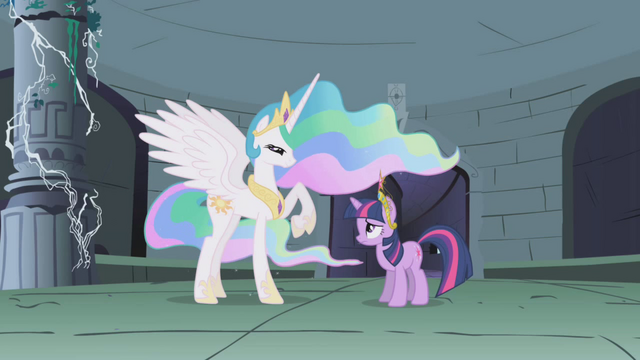 File:Celestia talking to Twilight in the ruins S1E2.png