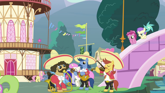 File:Ponies getting ready S4E16.png