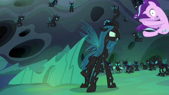 File:Queen Chrysalis hurls Starlight across the room S6E26.png