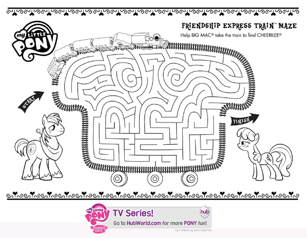 File:Hubworld.com Friendship Express Train Maze printable.png