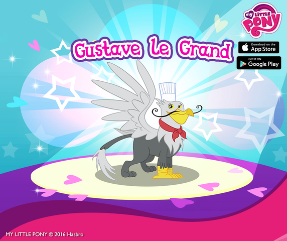 File:MLP mobile game Gustave le Grand promo.png