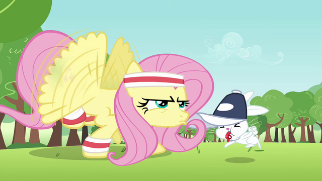 File:Angel helping Fluttershy S2E22.png