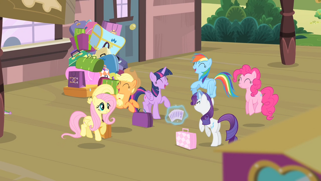 File:Mane 6 excited S4E08.png