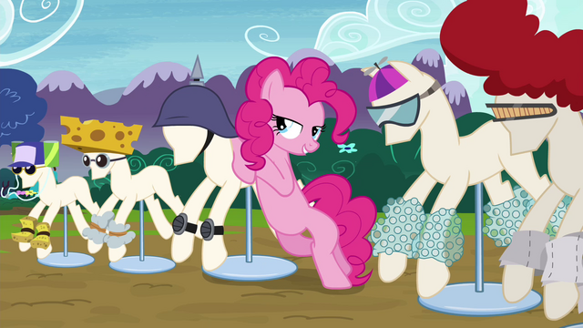 File:Pinkie Pie leaning on pony mannequin S4E18.png