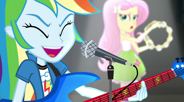 File:Rainbow Dash and Fluttershy "Hey! Hey!" EG2.png