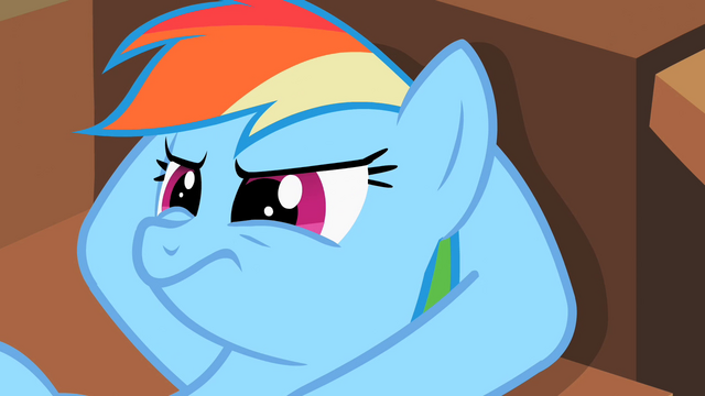 File:Rainbow Dash hearing wise words S2E8.png