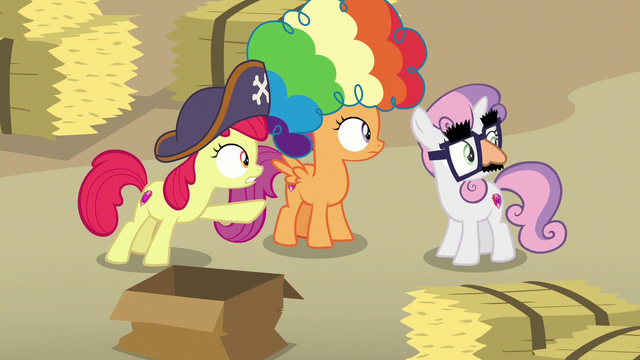 File:Cutie Mark Crusaders notice Big Mac leaving S7E8.png
