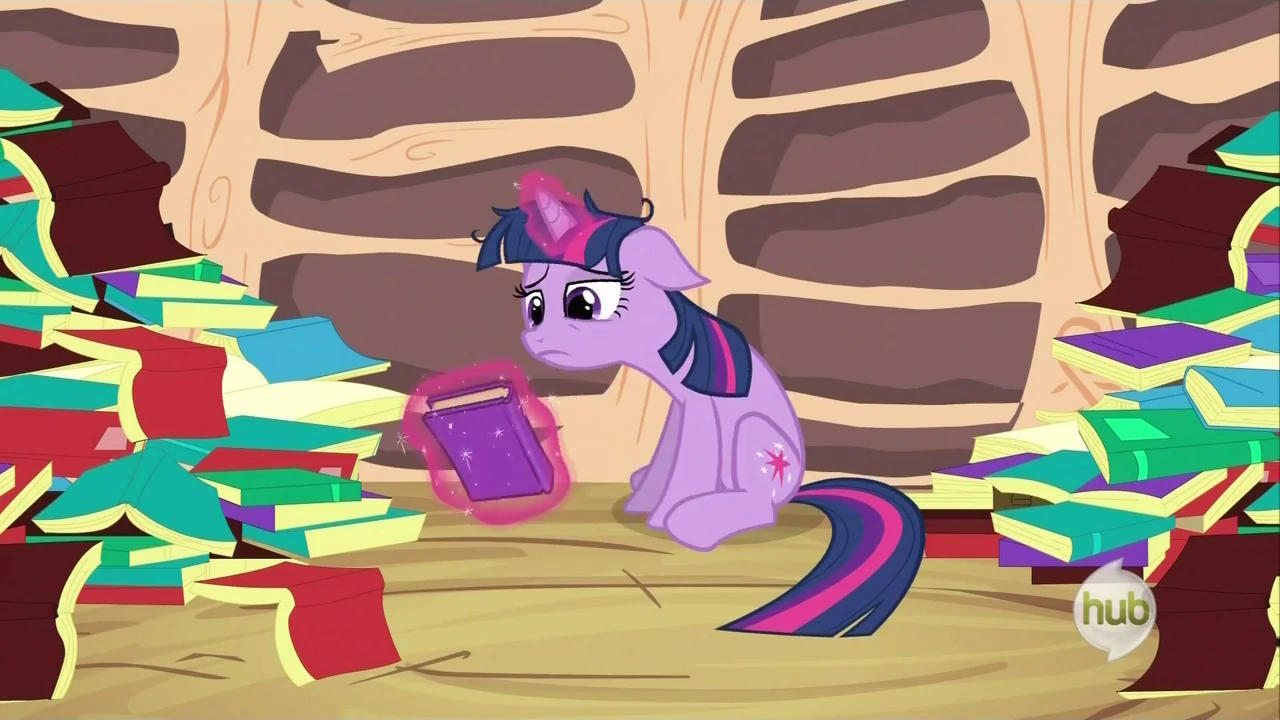 Image - Twilight Sparkle after reading her entire library S2E21.png ...