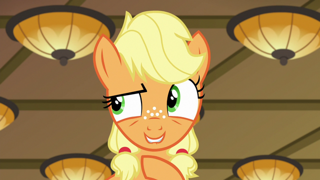 File:Young Applejack "take a left, then a right" S6E23.png
