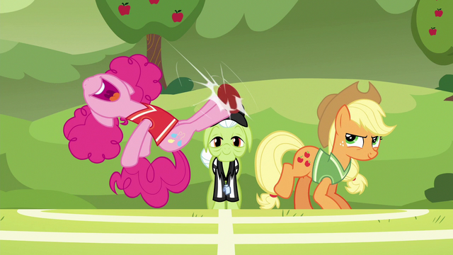 File:Pinkie Pie bucks the ball with a double-hoof kick S6E18.png
