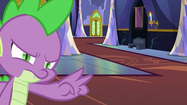 File:Spike Changeling keeping his eyes on Starlight S6E25.png
