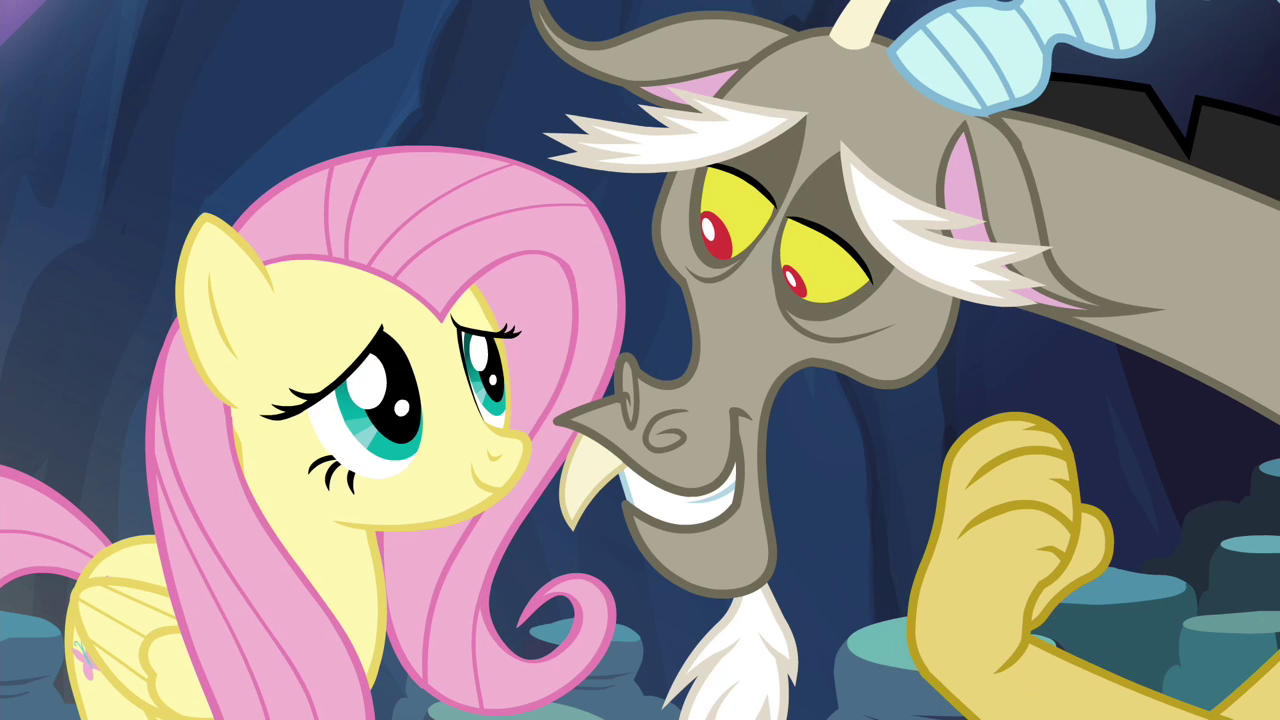Image - Discord and Fluttershy, we're still on for tea 