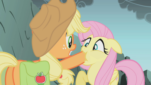 File:Applejack silences Fluttershy S1E07.png