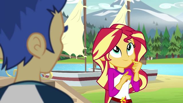 File:Sunset Shimmer thinking of an excuse EG4.png