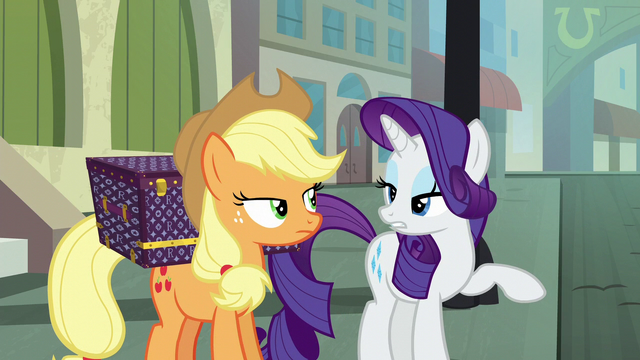 File:Applejack and Rarity "no moseying" S5E16.png