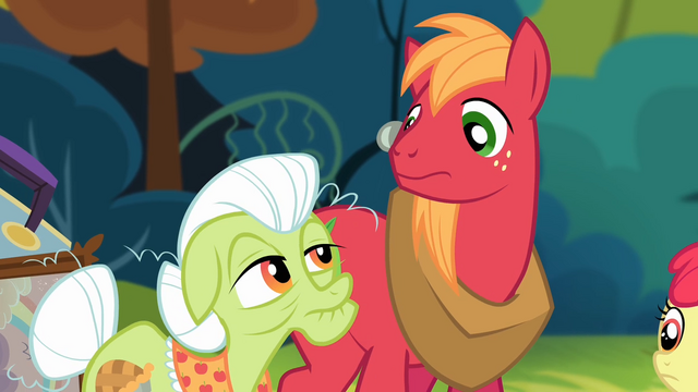 File:Big McIntosh and Granny Smith looking at each other S4E09.png