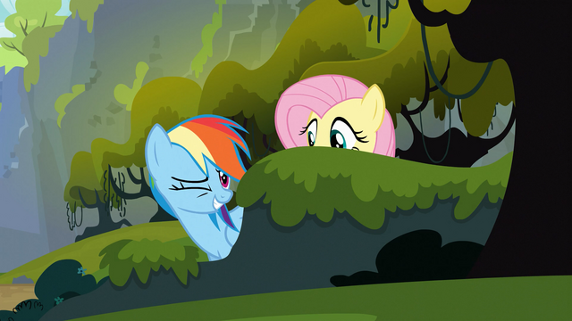 File:Rainbow Dash winks at Applejack 2 S03E09.png