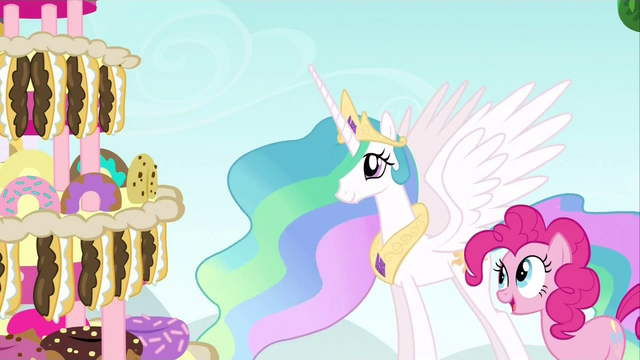 File:Princess Celestia enticed by cake S2E24.png