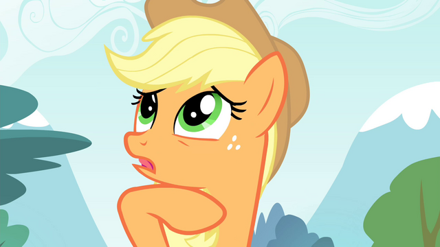 File:Applejack thinking S4E20.png