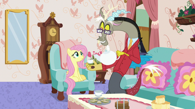File:Discord pouring green tea for Fluttershy S7E12.png