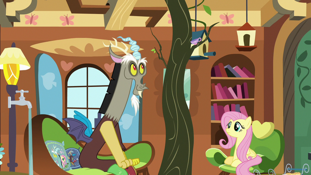 File:Discord makes a tree appear in Fluttershy's tree S7E12.png