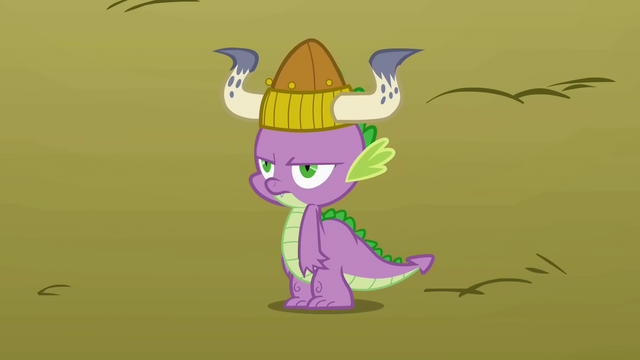 File:Spike wearing a Viking helmet S1E13.png