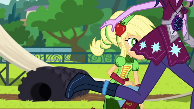 File:Twilight runs ahead of Applejack EG3.png