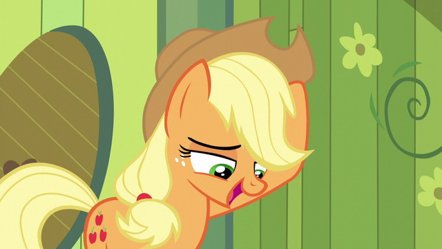 File:Applejack pushes her hat up S5E04.png