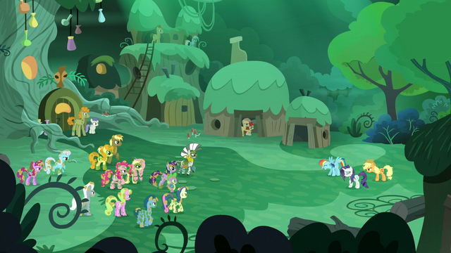 File:Ponies see 'Rarity', 'Rainbow Dash', and 'Applejack' S5E26.png