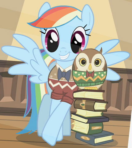 File:Rainbow Dash bookish outfit ID S2E7.png