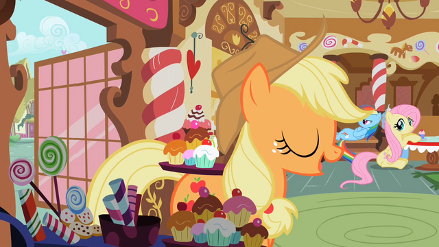 File:Applejack and Fluttershy S2E8.png