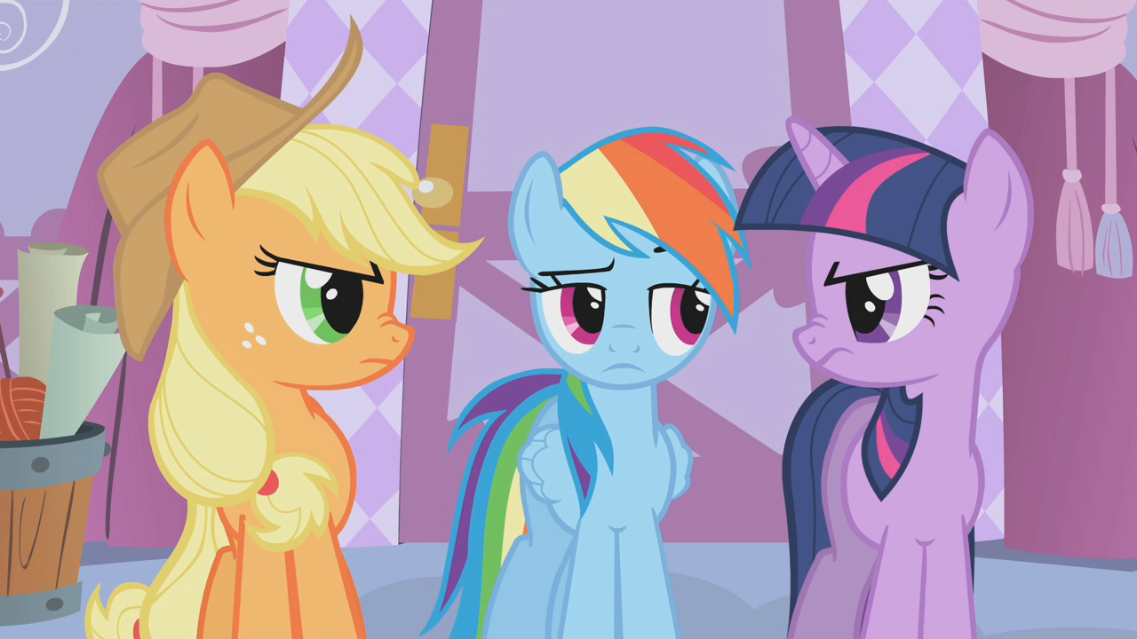 my little pony applejack and rainbow dash making out