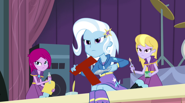 File:Trixie and friends glaring at Sunset EG2.png