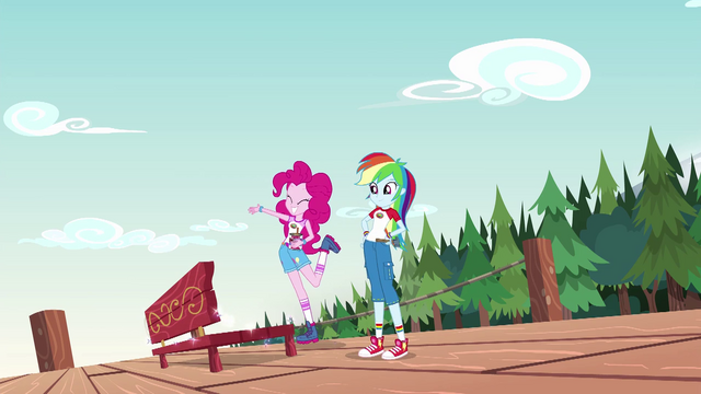 File:Pinkie Pie and Rainbow Dash proud of themselves EG4.png